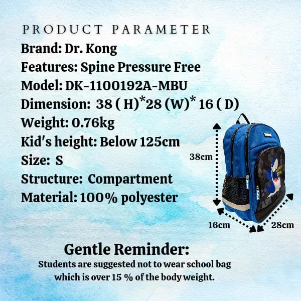 Dr. Kong Small Backpack - Model DK-1100192A - Midnight Blue | Retail Price: $119.90