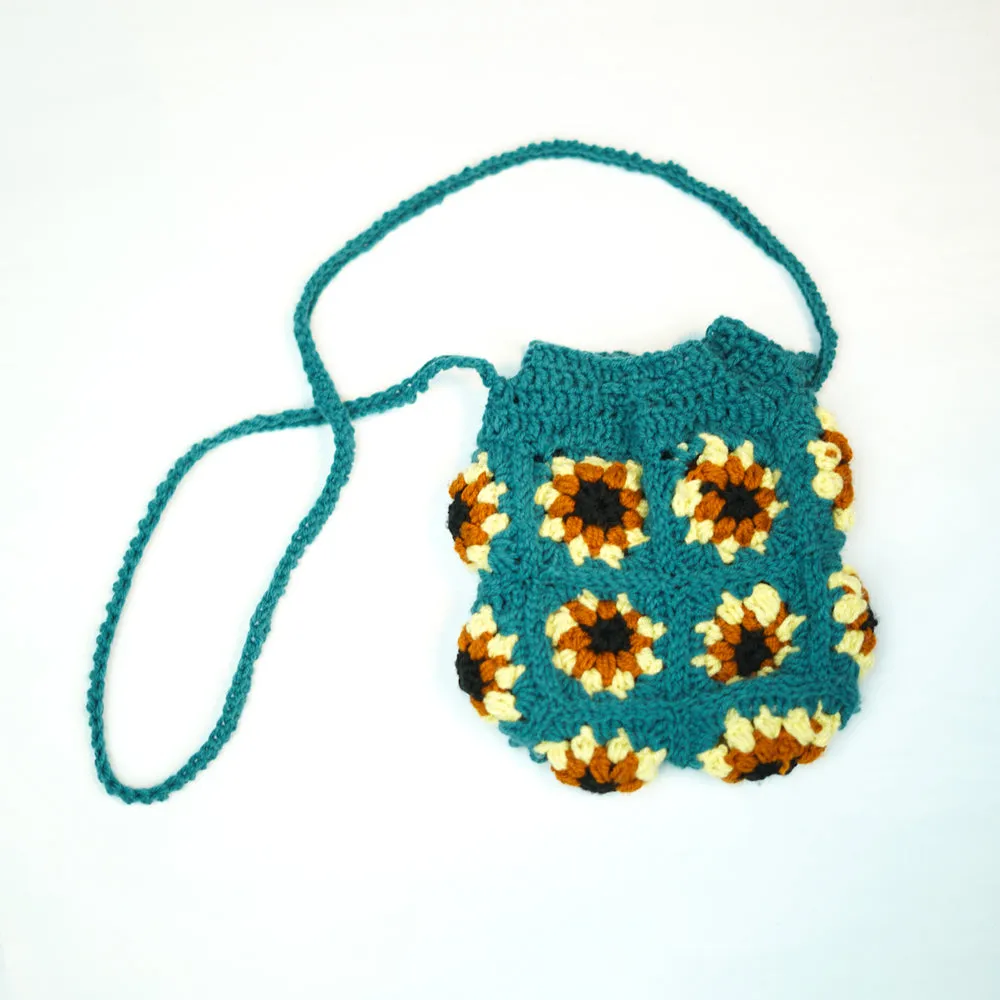 Sunflower Crochet Bags